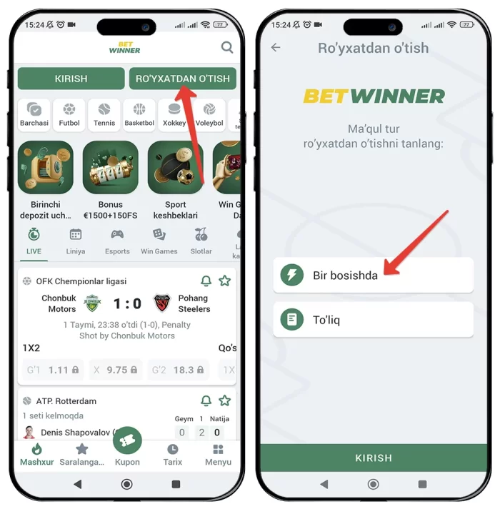 betwinner apk android uchun skachat qilish uzbek tilida betvinner ilovasini bepul yuklab olish