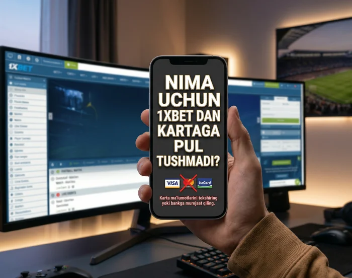 1 xbetdan uzcard humoga pul tushmadi Nima uchun 1xbetdan kartaga pul tushmadi