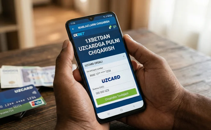 1xbet uzcard orqali pul to'ldirish