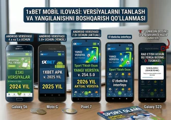 1xbet 2025 yil uchun versiyani skachat qilish